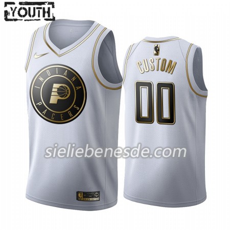 Kinder NBA Indiana Pacers Trikot Nike 2019-2020 Weiß Golden Edition Swingman - Benutzerdefinierte